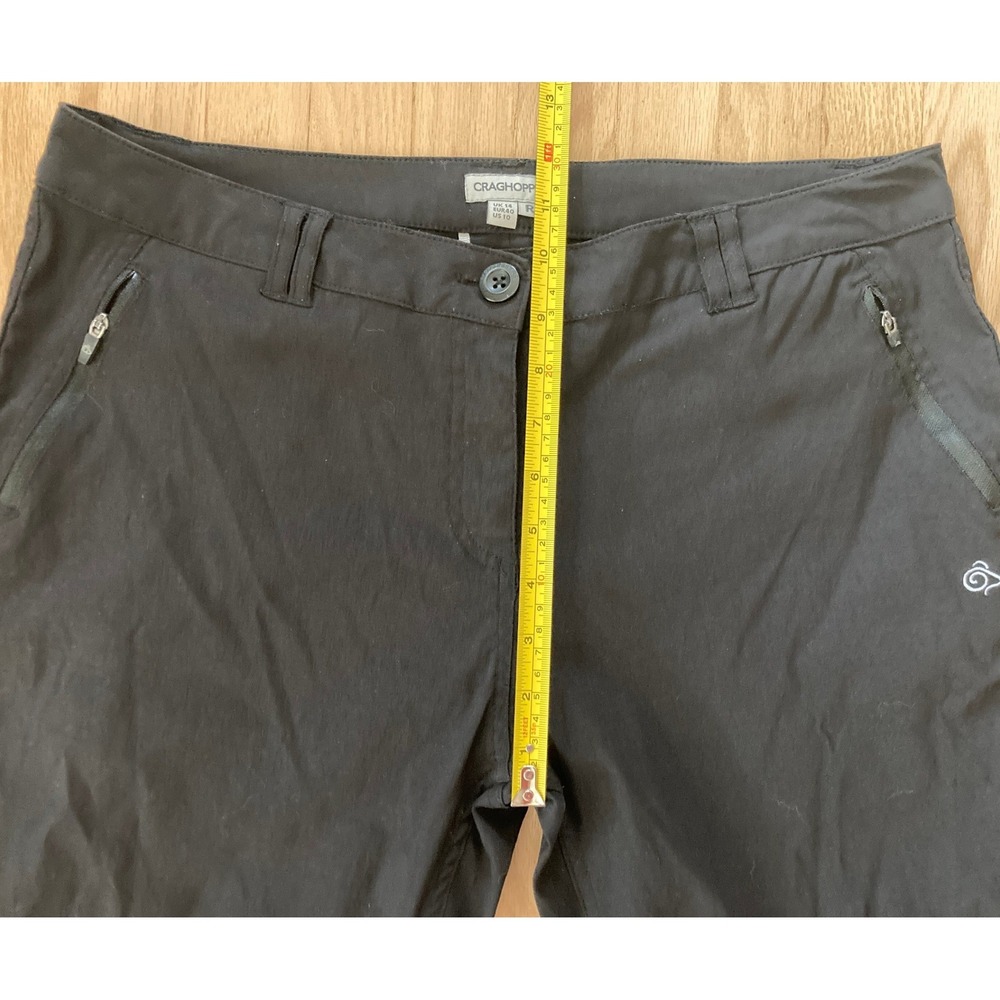 Craghoppers W US 10R Black Expert Kiwi Pro Stretch Trousers Hiking Outdoor Pants - Picture 5 of 16